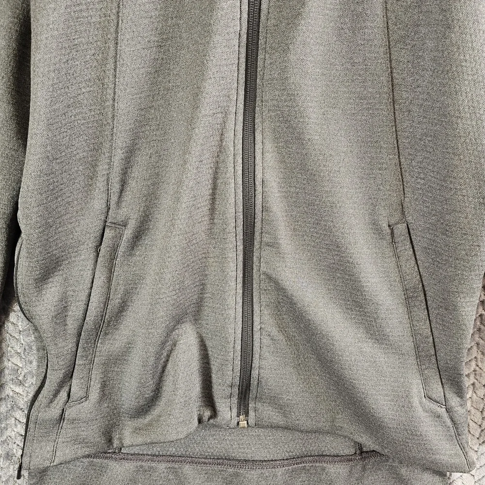 Nike Basketball‎ Jacket Mens Small Grey Black Heathered Hyper Elite Dry Full Zip